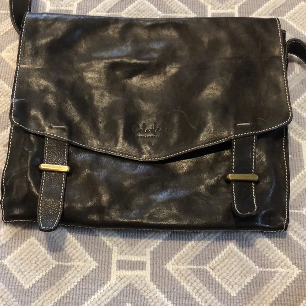 Cole Haan Brown Leather Laptop Bag